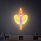 Brighten Your Space: Butterfree And Aegislash Anime Led Neon Light - The Perfect Cute Neon Sign for Home Decor, Office Charm, and Party Ambiance.