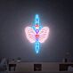 Brighten Your Space: Butterfree And Aegislash Anime Led Neon Light - The Perfect Cute Neon Sign for Home Decor, Office Charm, and Party Ambiance.