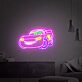 rotes Rennwagen Cartoon LED-Neonschild Kinderzimmer