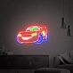 rotes Rennwagen Cartoon LED-Neonschild Kinderzimmer
