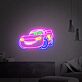 rotes Rennwagen Cartoon LED-Neonschild Kinderzimmer