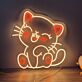 lachende Katze LED-Neonschild für Wohnzimmer oder Kinderzimmer