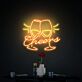 Sektgläser LED Neonschild für Bar und Restaurant