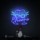 Sektgläser LED Neonschild für Bar und Restaurant
