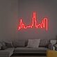 Stadt Skyline LED-Neonschild Wohnzimmer Büro