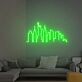 New York Skyline mit Freiheitsstatue LED-Neonschild Wohnzimmer Büro