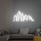 New York Skyline mit Freiheitsstatue LED-Neonschild Wohnzimmer Büro