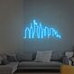 New York Skyline mit Freiheitsstatue LED-Neonschild Wohnzimmer Büro