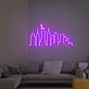 New York Skyline mit Freiheitsstatue LED-Neonschild Wohnzimmer Büro
