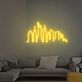 New York Skyline mit Freiheitsstatue LED-Neonschild Wohnzimmer Büro