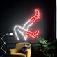 Beine mit Cowboystiefeln LED-Neonschild für Bar oder Club