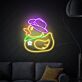 Cowboy-Ente LED-Neonschild Wohnzimmer Bar