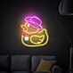 Cowboy-Ente LED-Neonschild Wohnzimmer Bar