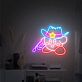 Cowboy Figur aus Videospiel LED-Neonschild Gaming Zimmer