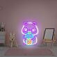 Brighten Your Café or Kitchen: Cute Bear Drink Coffee Kawaii Bear Neon Sign Perfect for Creating a Cozy Atmosphere