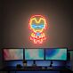 Superheldenfigur im Comicstil LED-Neonschild Gaming Zimmer