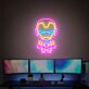 Superheldenfigur im Comicstil LED-Neonschild Gaming Zimmer