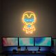 Superheldenfigur im Comicstil LED-Neonschild Gaming Zimmer