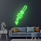 Dolch mit Blutstropfen LED-Neonschild für Wohnzimmer Bar