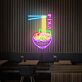 Brighten Up Your Kitchen, Gameroom, or Restaurant with the Delicious Flying Noodles Japanese Ramen Bowl Neon Sign.