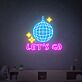 LET'S GO LED-Neonschild für Bar und Club