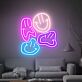 Smiley Gesichter LED-Neonschild Wohnzimmer Lounge