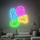 Smiley Gesichter LED-Neonschild Wohnzimmer Lounge