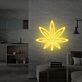 Cannabisblatt mit Gesicht LED-Neonschild Bar Club