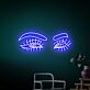 Augen mit Augenbrauen LED-Neonschild für Wohnzimmer Studio