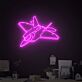 Kampfflugzeug LED-Neonschild für Büro oder Gamingzimmer