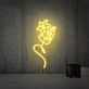 Gesicht mit Blüte LED-Neonschild
