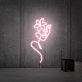 Gesicht mit Blüte LED-Neonschild
