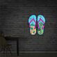 Strand-Flipflops LED-Neonschild mit UV-Druck Wohnzimmer Bar