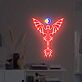 Brighten Your Bar, Office, and Special Events with the Mystical Flying Dragon Chasing Sun And Moon Neon Sign.