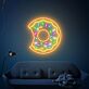 angebissener Donut mit Streuseln LED-Neonschild für Wohnzimmer Café