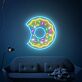 angebissener Donut mit Streuseln LED-Neonschild für Wohnzimmer Café