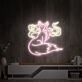 Fuchs mit Rauchschwaden LED-Neonschild Wohnzimmer Bar