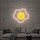 Spiegelei mit Smiley LED-Neonschild für Wohnzimmer Café