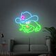 Frosch mit Cowboyhut LED-Neonschild für Wohnzimmer oder Bar