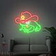 Frosch mit Cowboyhut LED-Neonschild für Wohnzimmer oder Bar