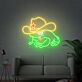 Frosch mit Cowboyhut LED-Neonschild für Wohnzimmer oder Bar