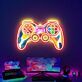 Light Up Your Game Room & Add A Vibrant Touch To Parties With The Game Handsign UV Neon Sign Art Decor.