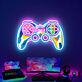 Light Up Your Game Room & Add A Vibrant Touch To Parties With The Game Handsign UV Neon Sign Art Decor.