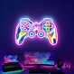 Light Up Your Game Room & Add A Vibrant Touch To Parties With The Game Handsign UV Neon Sign Art Decor.