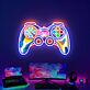 Light Up Your Game Room & Add A Vibrant Touch To Parties With The Game Handsign UV Neon Sign Art Decor.