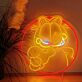 Katze mit Zeigegeste LED-Neonschild Wohnzimmer Kinderzimmer
