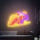 Ghost Rider auf Motorrad LED-Neonschild