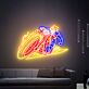 Ghost Rider auf Motorrad LED-Neonschild