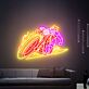 Ghost Rider auf Motorrad LED-Neonschild