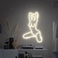 Kniende Frauen Silhouette LED-Neonschild für Bar Club